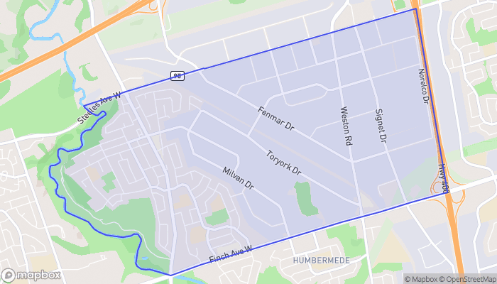 Map of Humber Summit