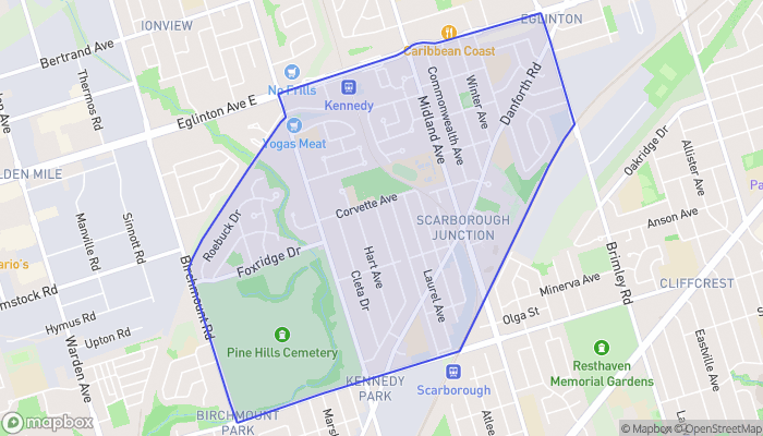 Map of Scarborough Junction