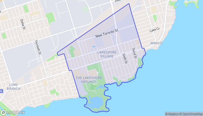 Map of New Toronto