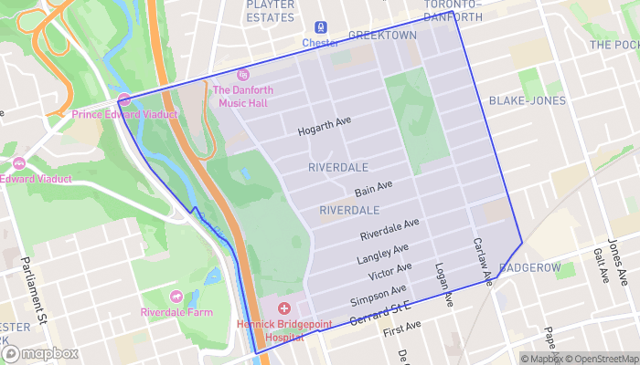 Map of North Riverdale