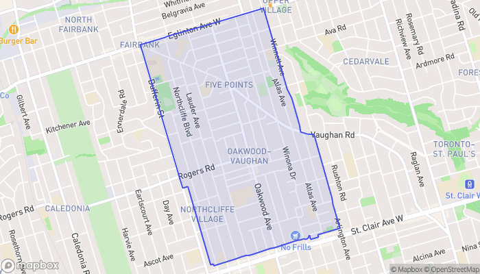 Map of Oakwood Village