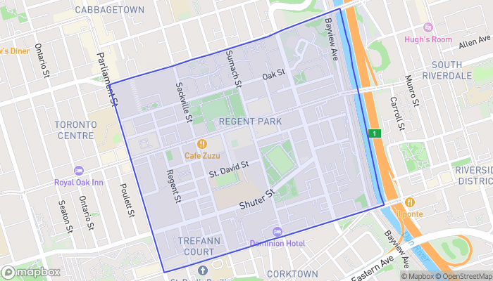 Map of Regent Park