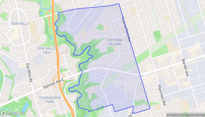 Map of Victoria Village