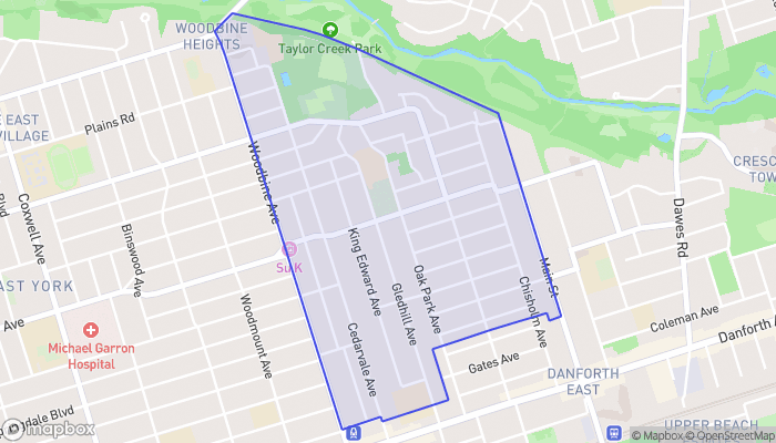 Map of Woodbine-Lumsden