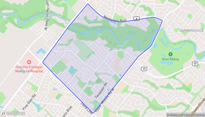 Map of West Oak Trails