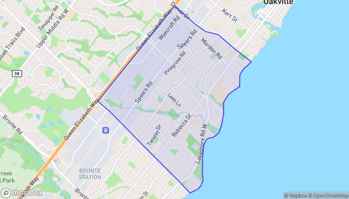 Map of Bronte East