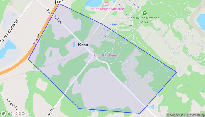 Map of Kelso