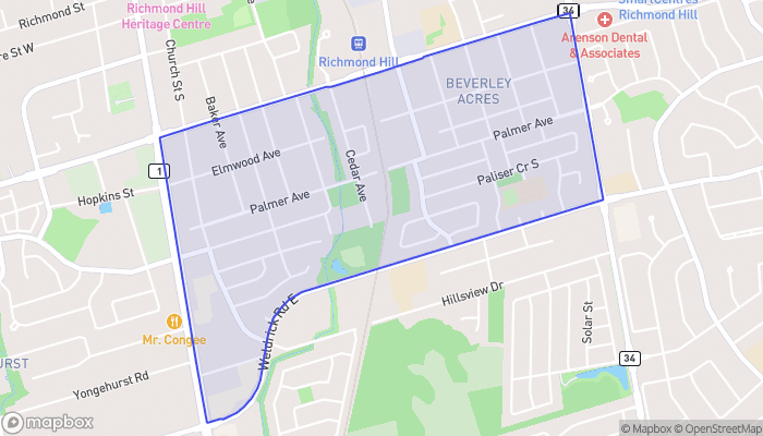 Map of Harding