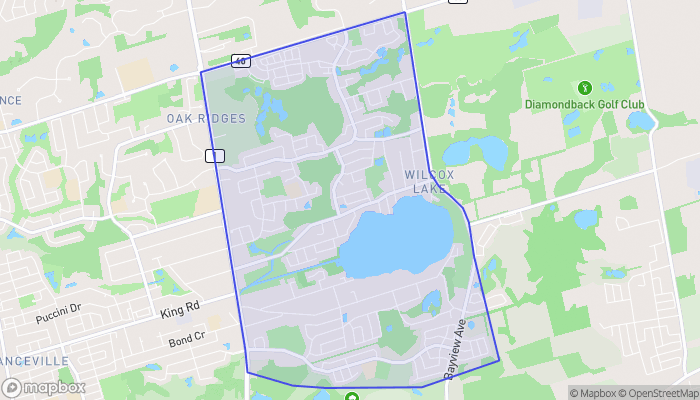 Map of Wilcox Lake