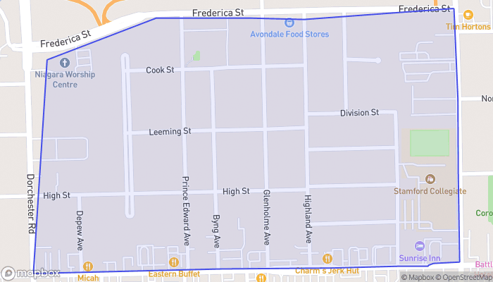 Map of Lundy's Lane