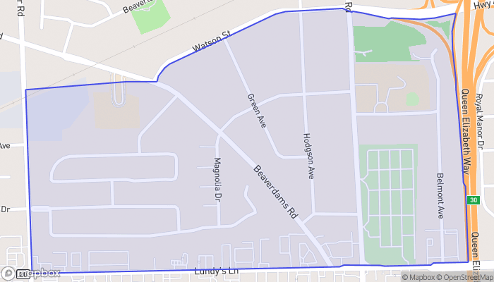 Map of Greens Corner