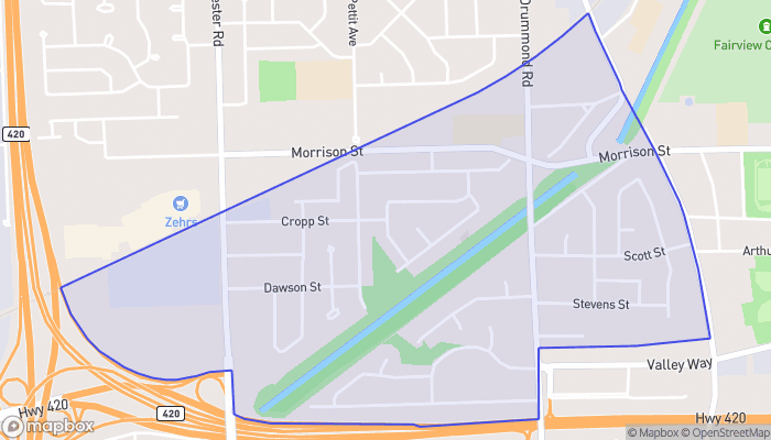 Map of Cherrywood Acres