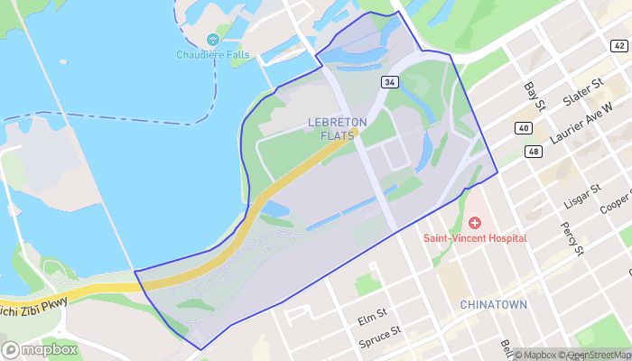 Map of LeBreton Flats