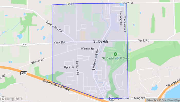 Map of St. David's