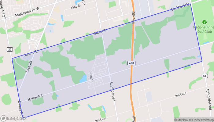 Map of South Barrie