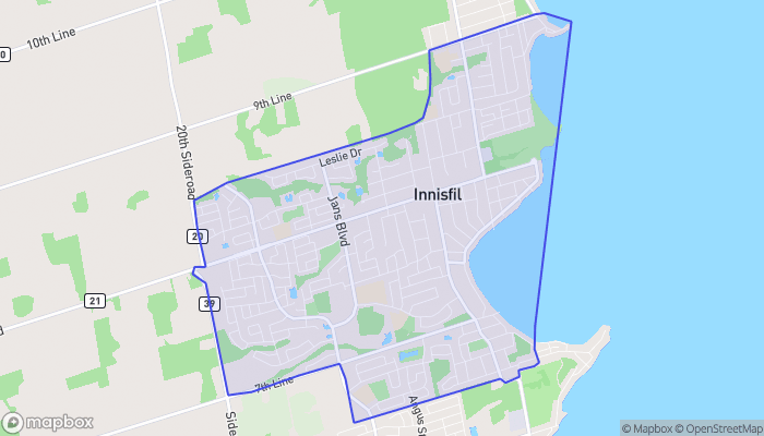 Map of Alcona
