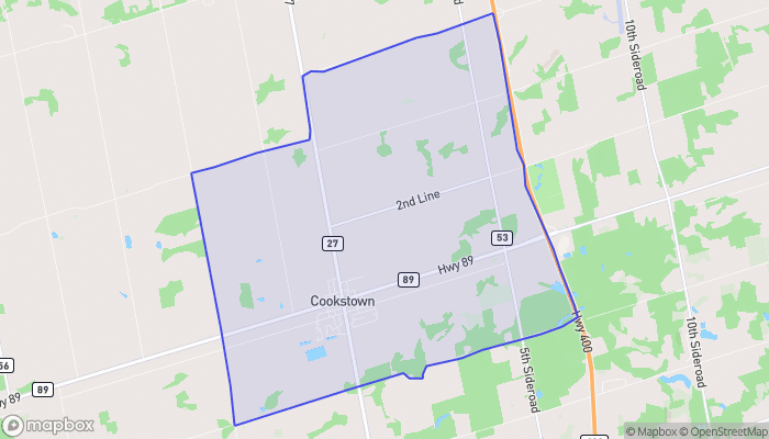Map of Cookstown