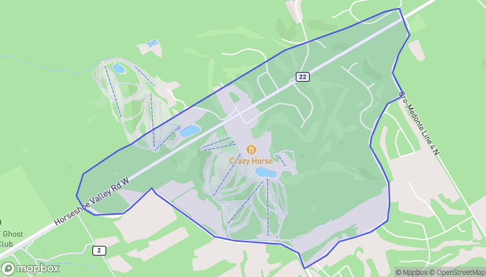 Map of Horseshoe Resort