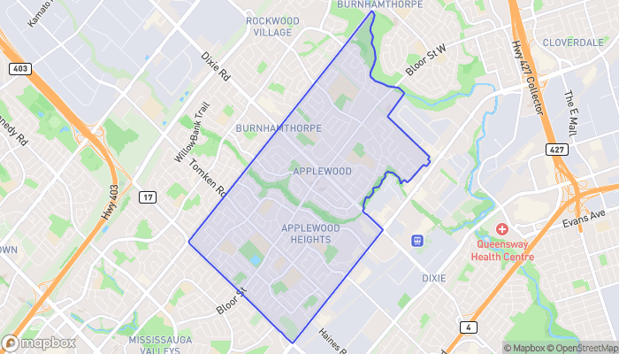 Map of Applewood