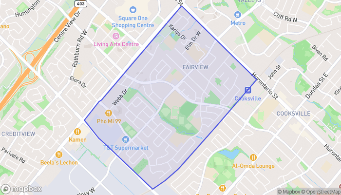 Map of Fairview