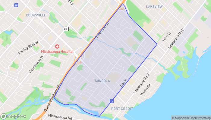 Map of Mineola