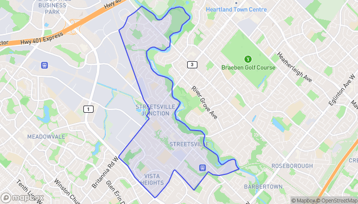 Map of Streetsville