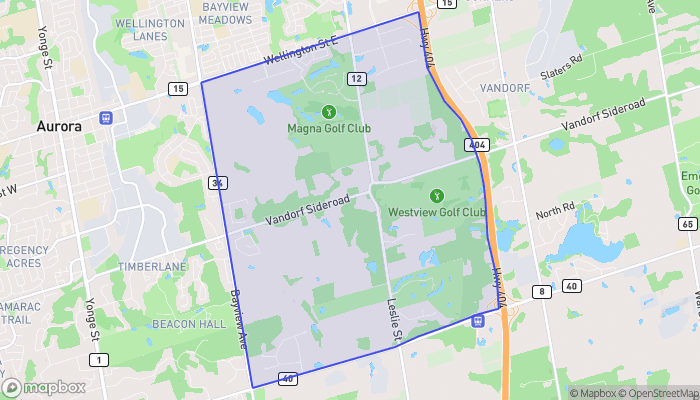 Map of Bayview Southeast