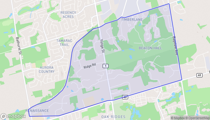 Map of Aurora Estates