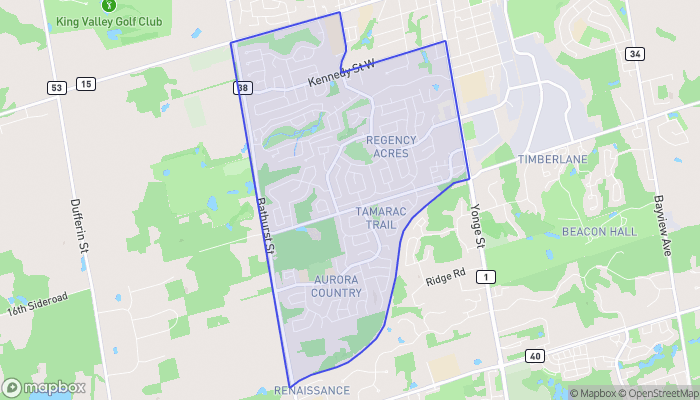 Map of Aurora Highlands