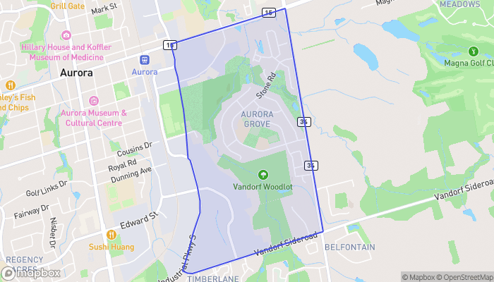 Map of Aurora Grove