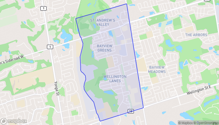 Map of Bayview Wellington