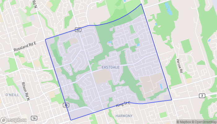 Map of Eastdale