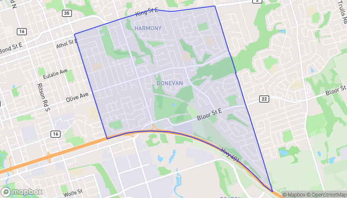 Map of Donevan