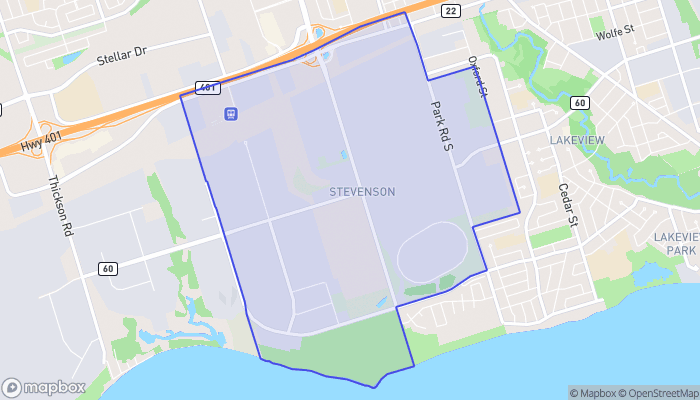 Map of Stevenson