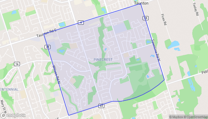 Map of Pinecrest