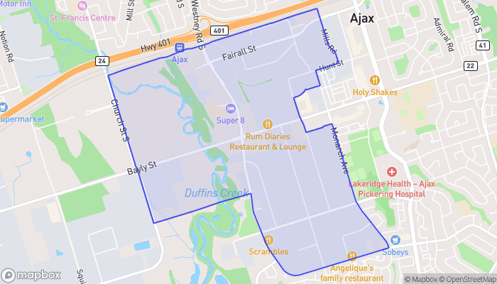 Map of Central Employment Area