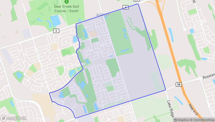 Map of Audley North