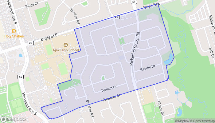 Map of Lake Vista