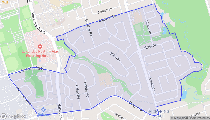 Map of Southwood