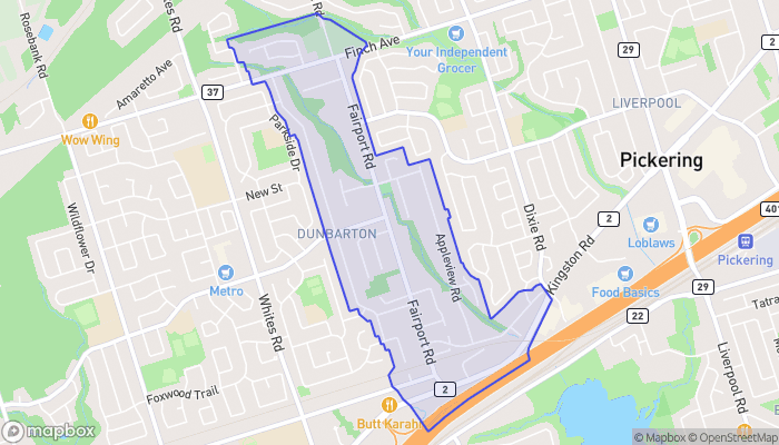 Map of Dunbarton