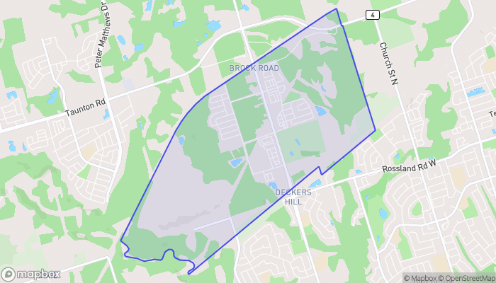Map of Duffin Heights
