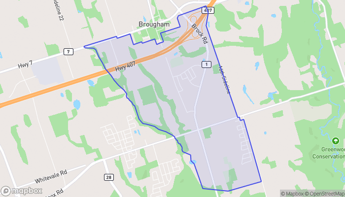 Map of Thompson's Corners