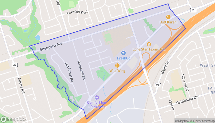 Map of Woodlands