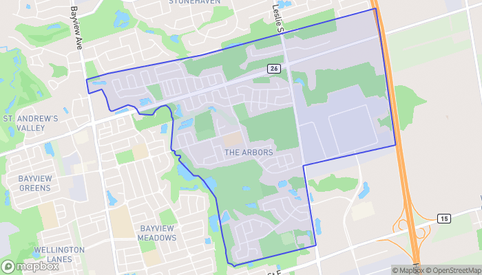 Map of Aurora Northeast
