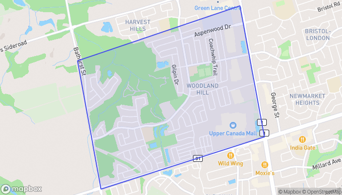 Map of Woodland Hill