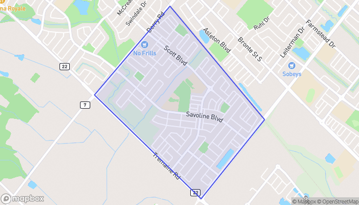 Map of Harrison (Hawthorne Village South)