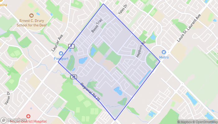 Map of Coates