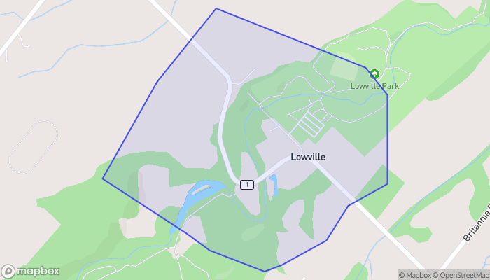 Map of Lowville