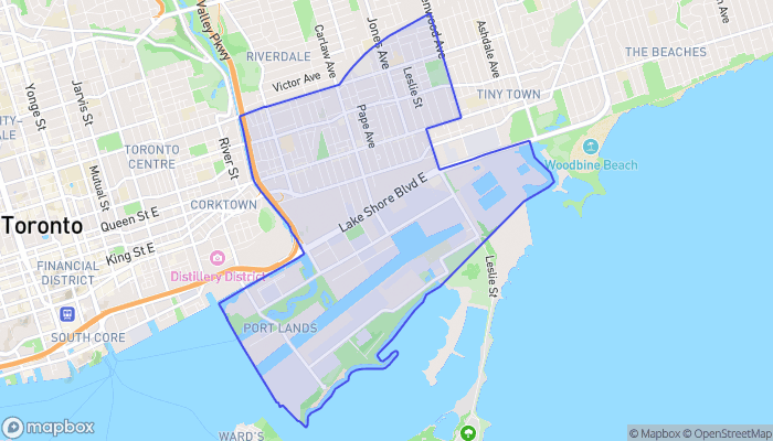 Map of South Riverdale