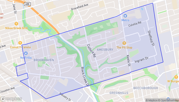 Map of Brookhaven-Amesbury